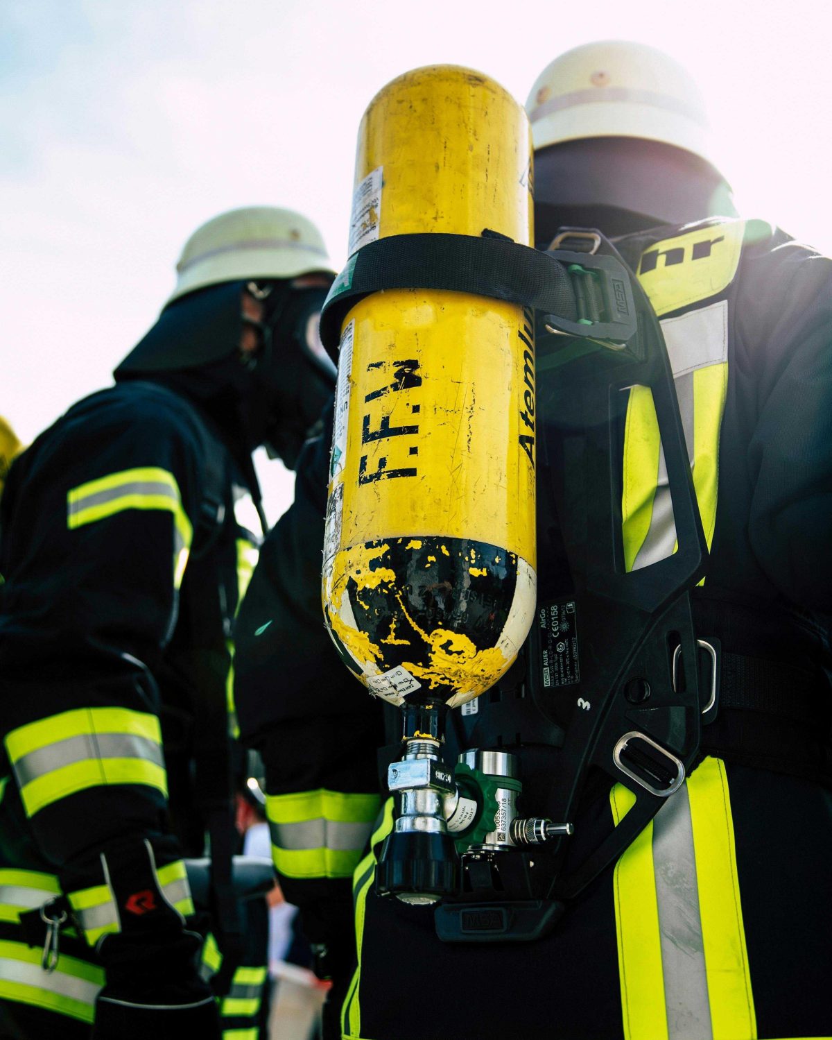 firemen with equipment